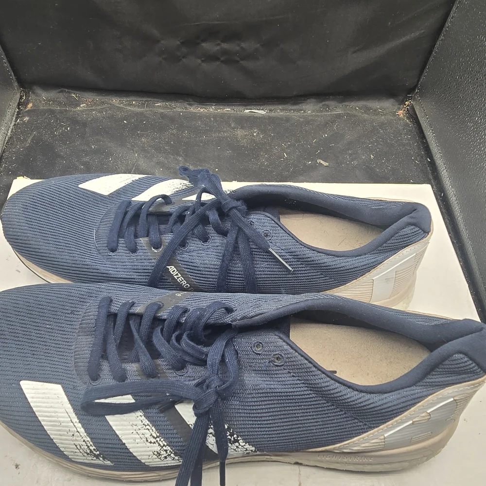 Adidas‎ Men's Navy and White Athletic Shoes